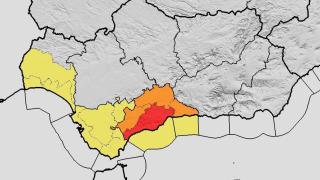 Aviso rojo en Málaga.