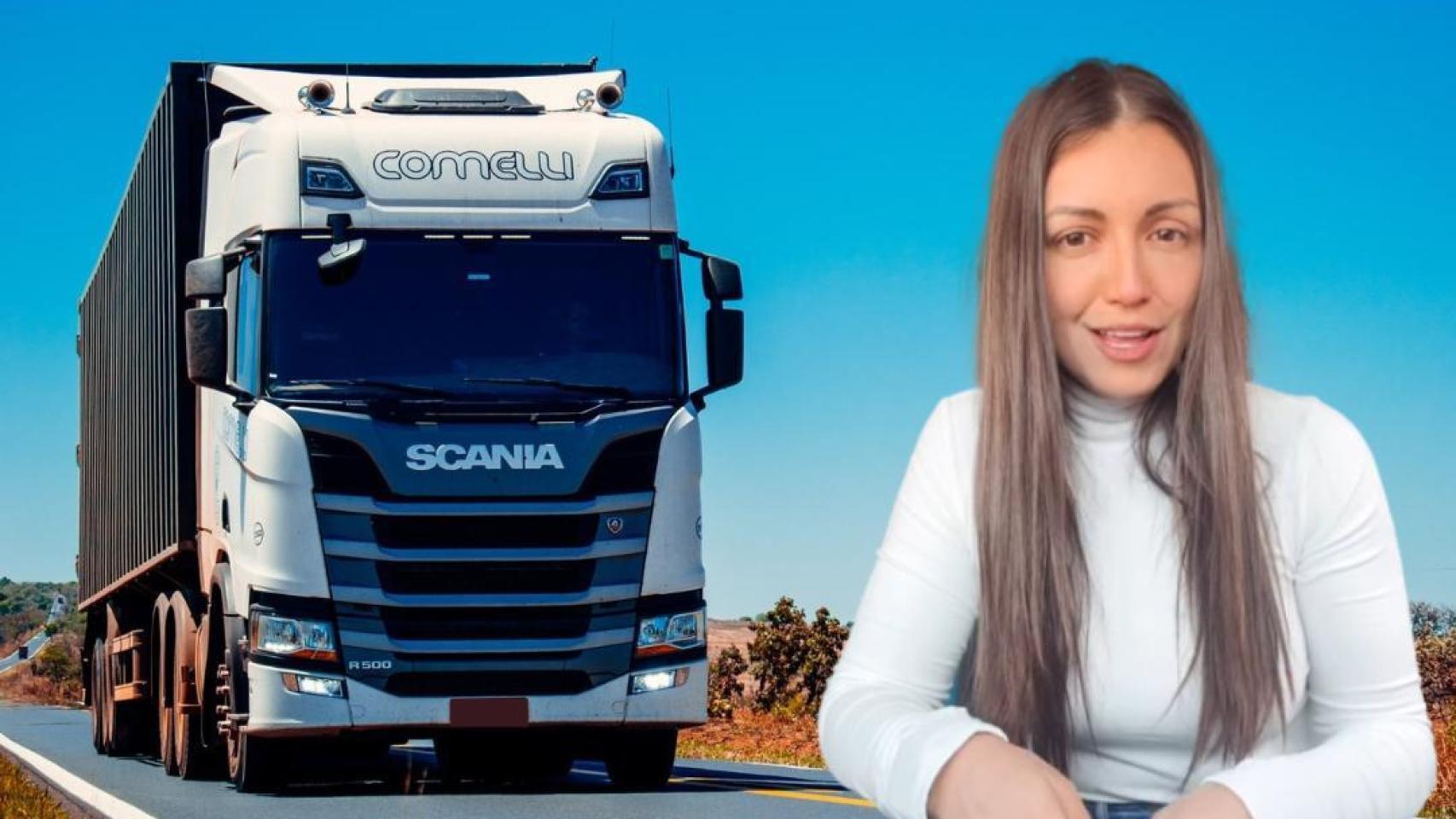Nadia, la farmacéutica que dejó todo para ser camionera.
