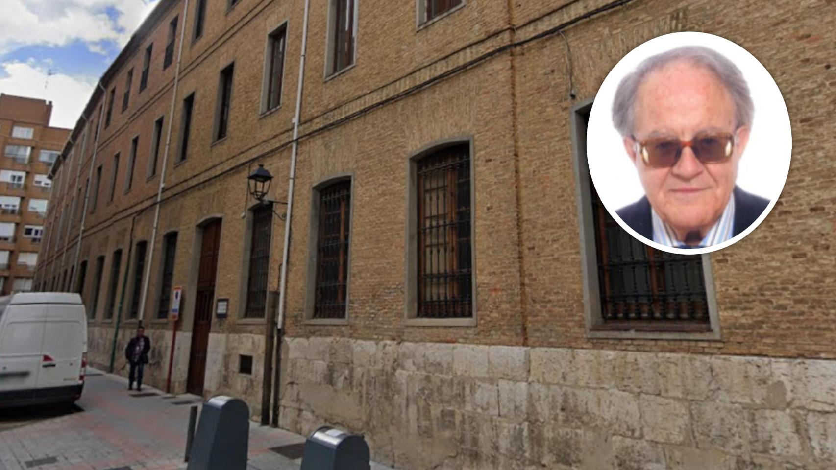 Imagen de la Casa Sacerdotal de Nuestra Señora de Lebanza, en Palencia, y el padre Torres