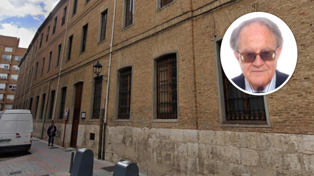Imagen de la Casa Sacerdotal de Nuestra Señora de Lebanza, en Palencia, y el padre Torres