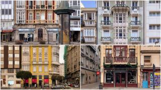 Imagen de cuatro de las fachadas mostradas en el vídeo.