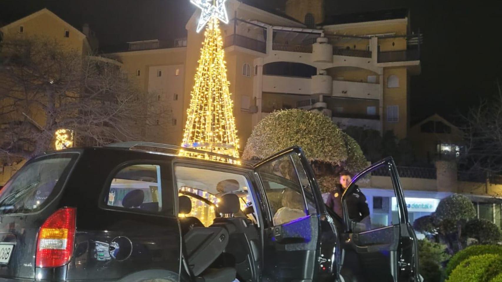 Así quedó el vehículo.