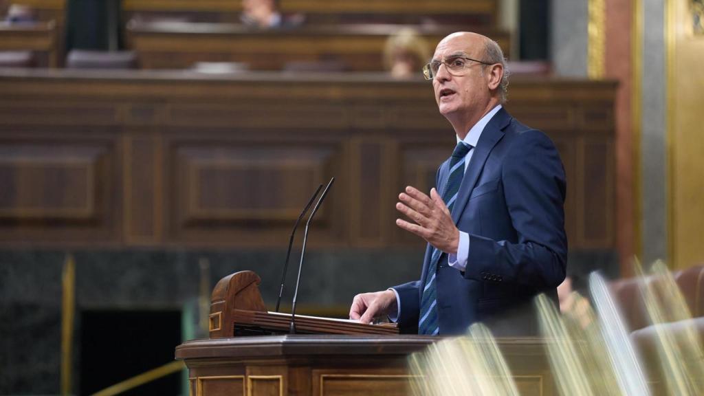 El diputado del PPdeG en el Congreso Celso Delgado en una intervención en la Cámara Baja