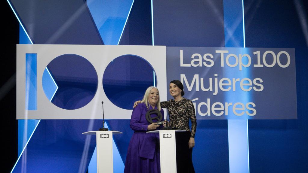 Mercedes Wullich y Cruz Sánchez de Lara durante la gala de la XII edición de 'Las Top 100'.