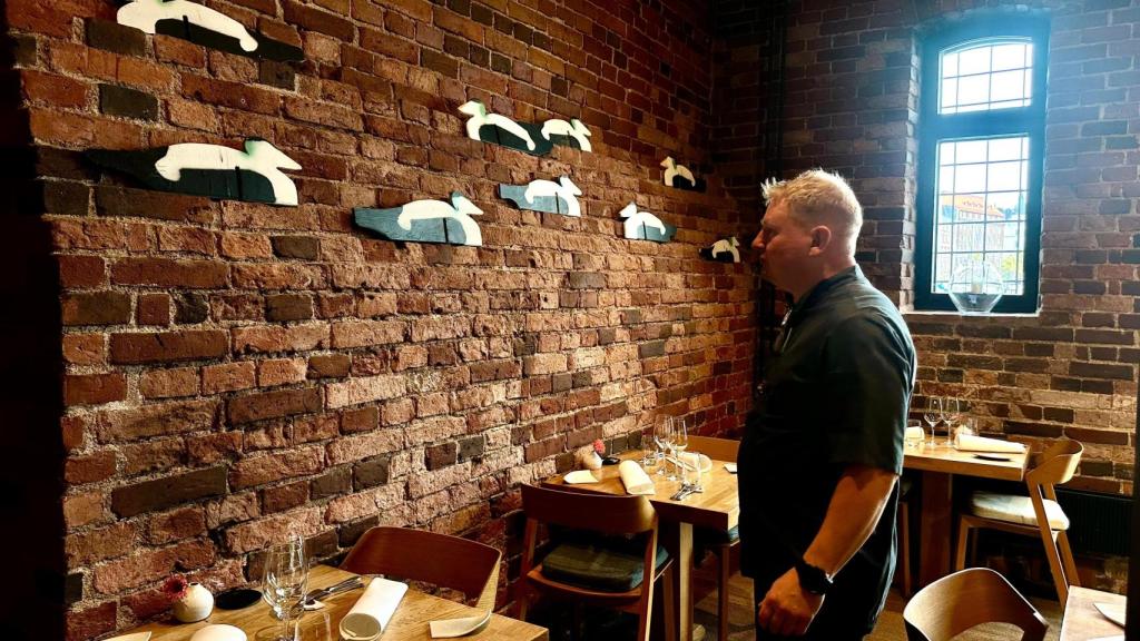 Un guiño a los patos en una de las paredes de Nokka.