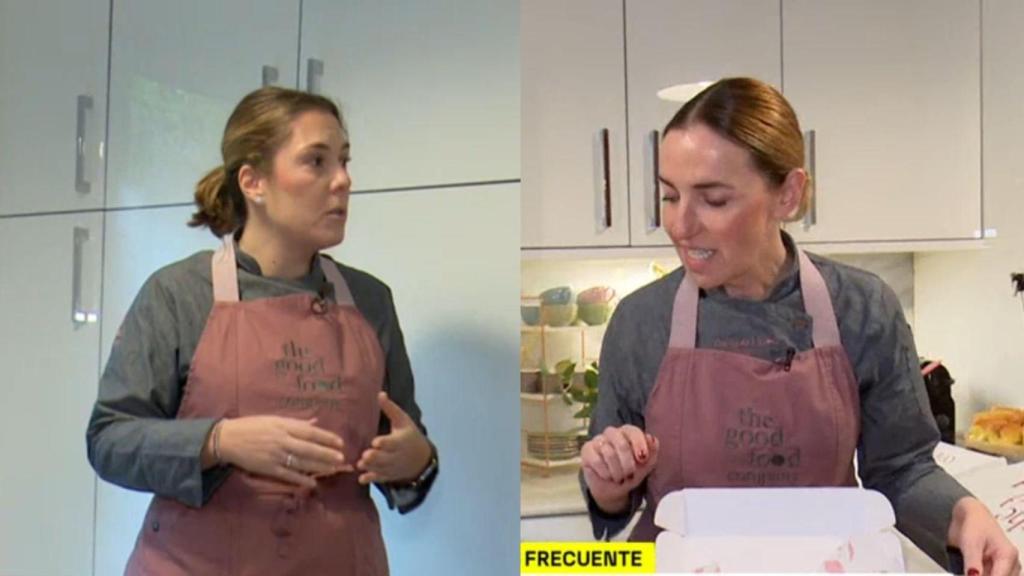 Montaje con una imagen de Catalina y Patricia, dueñas de un catering.