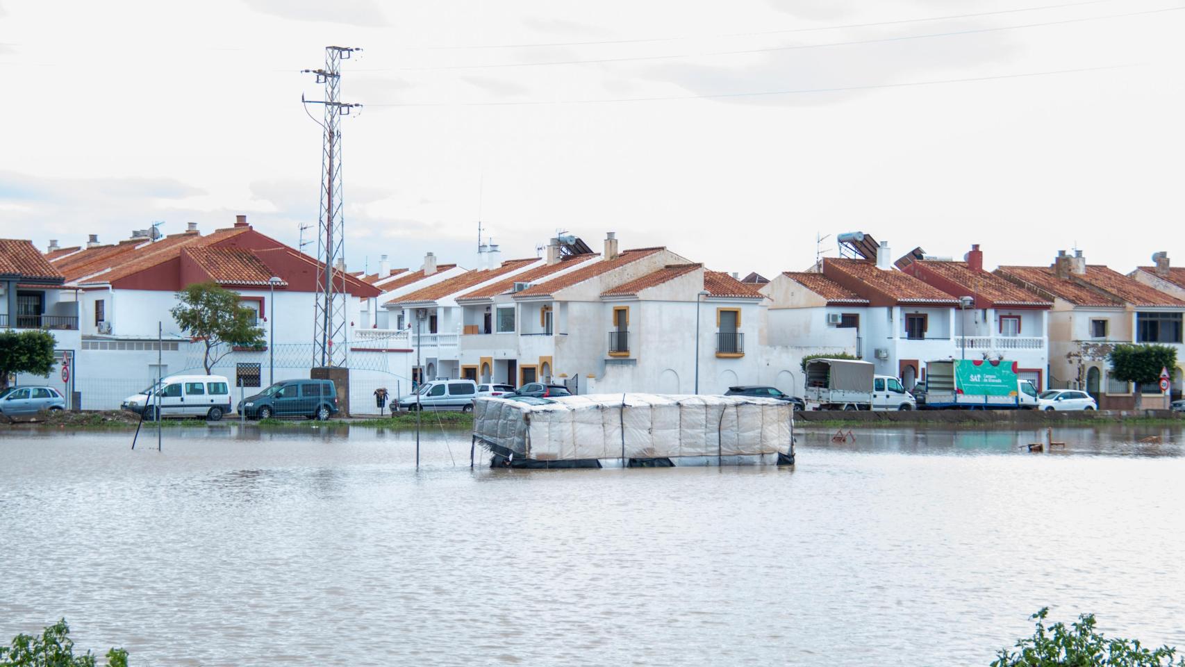 Imágenes del temporal en Granada.