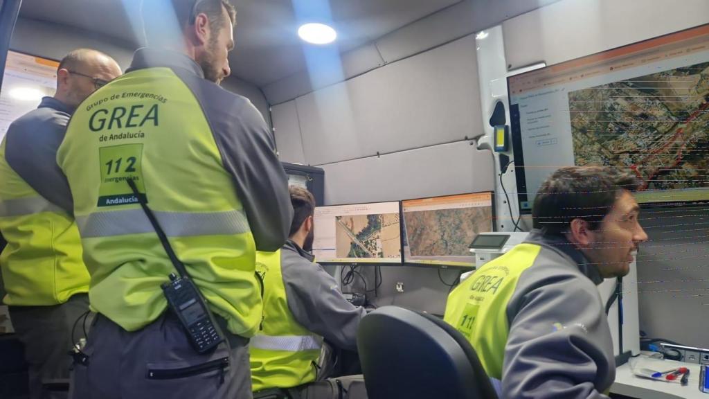 El GREA trabajando en la zona de Málaga.