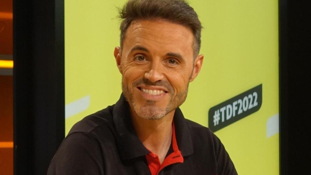 Samuel Sánchez, como comentarista de televisión del Tour de Francia 2022