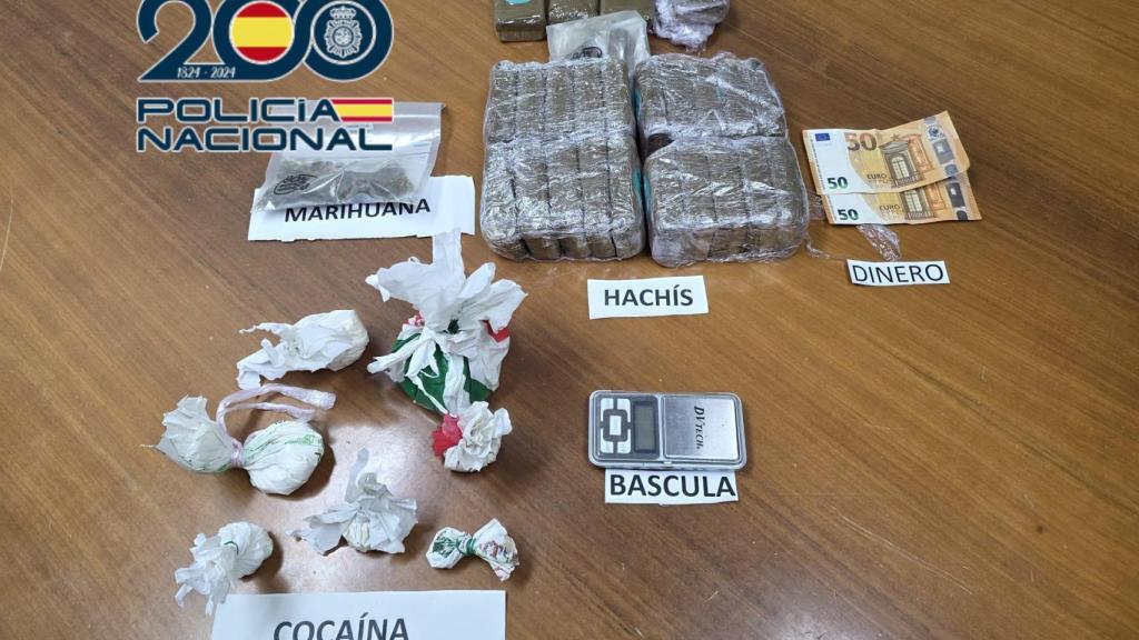 Sustancias y material intervenido.