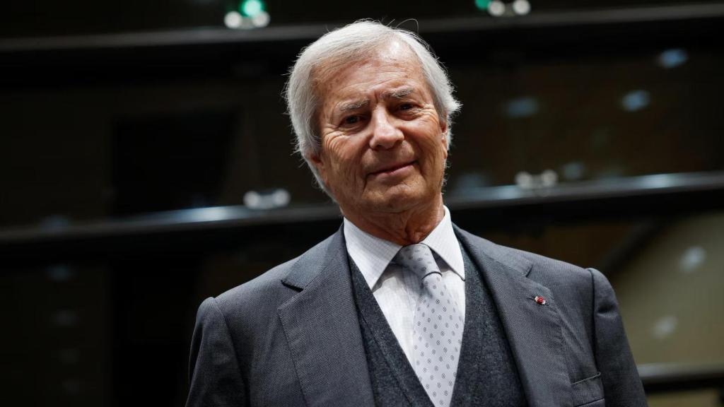 El multimillonario francés Vicent Bolloré en la Asamblea Nacional de Francia en París.