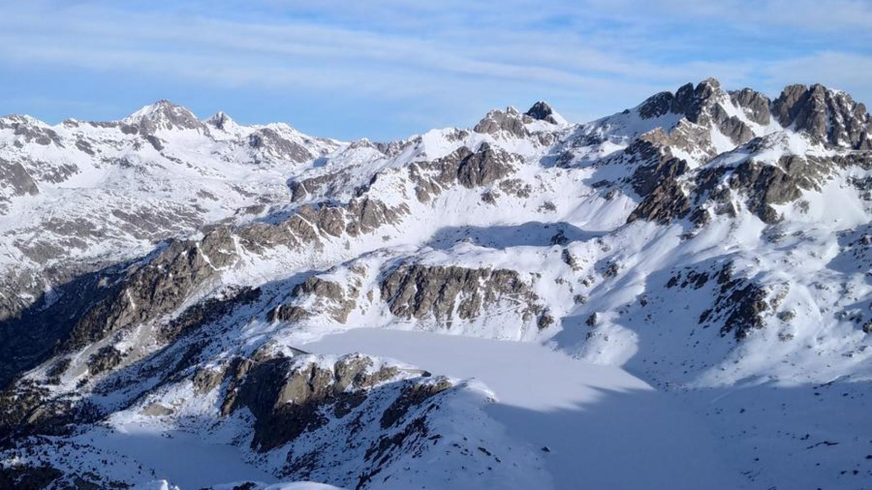 Pico Tablato donde ha ocurrido el alud en Huesca