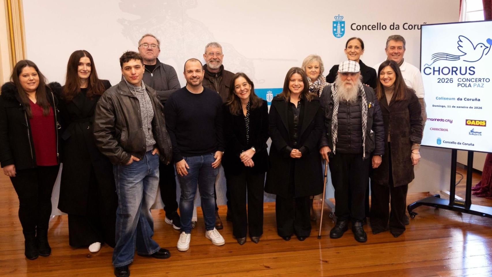 Presentación de Chorus, hoy en A Coruña.