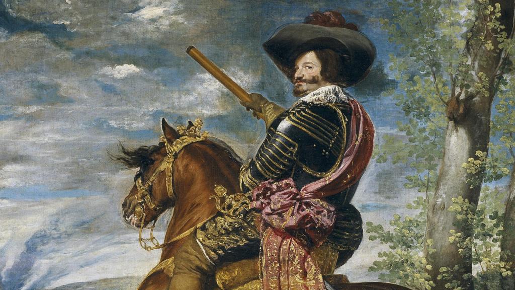 Diego Velázquez: 'Gaspar de Guzmán, conde-duque de Olivares, a caballo' (detalle), h. 1636. Museo del Prado