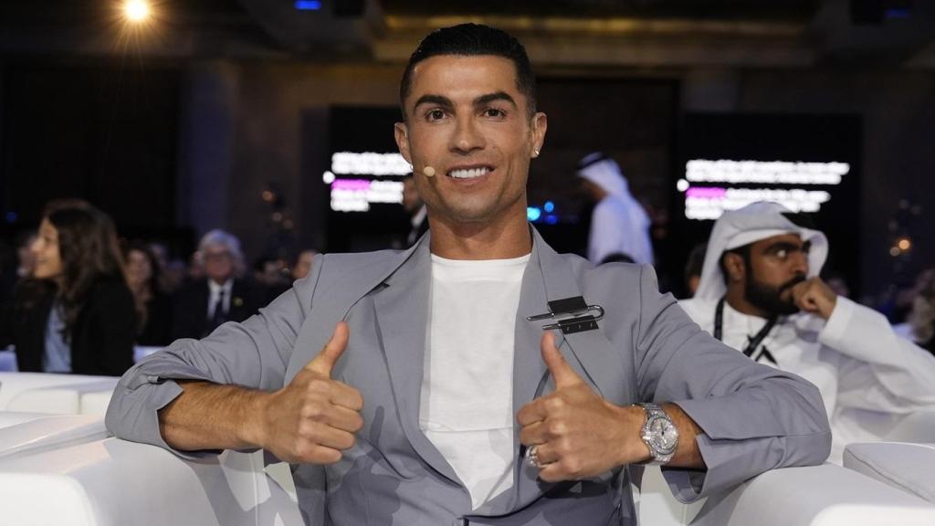 Cristiano Ronaldo, en una gala de los Globe Soccer Awards