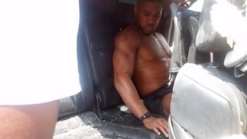 Anthony Joshua, tras el accidente