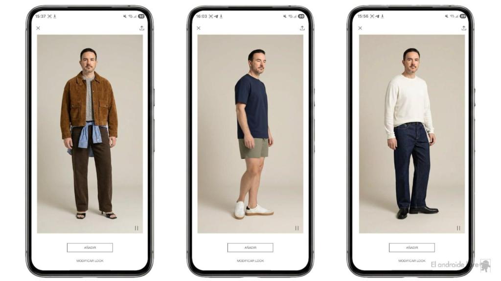 Ropa diferente en el avatar