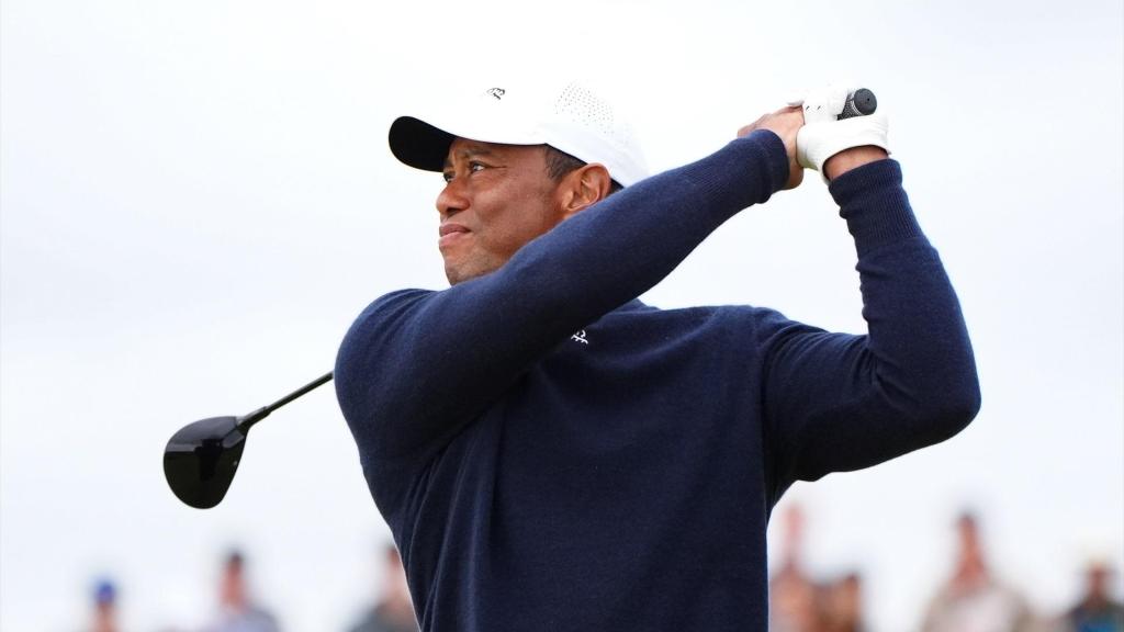 Tiger Woods, en su última participación en el Open Británico 2024