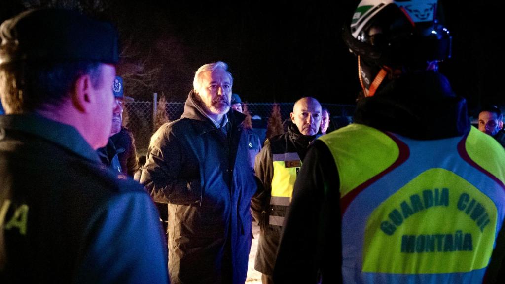 Jorge Azcón en Panticosa tras conocerse el fallecimiento de tres montañeros