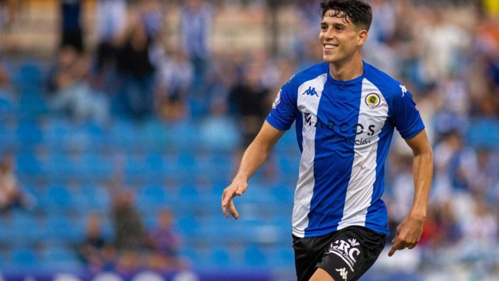 Roger Colomina durante un partido en el Rico Pérez.