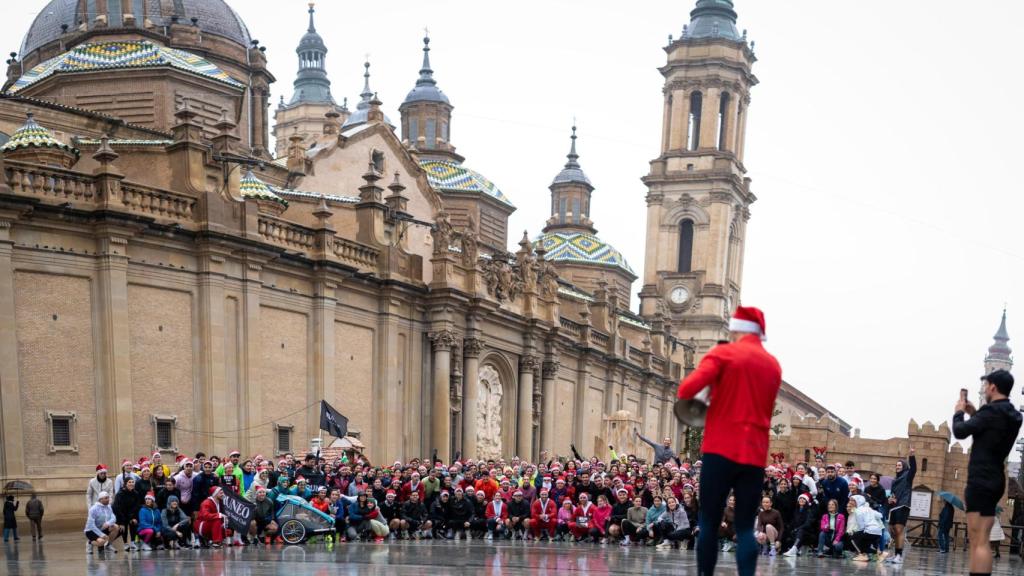 Todos los participantes en el evento de Runeo el pasado 27 de diciembre