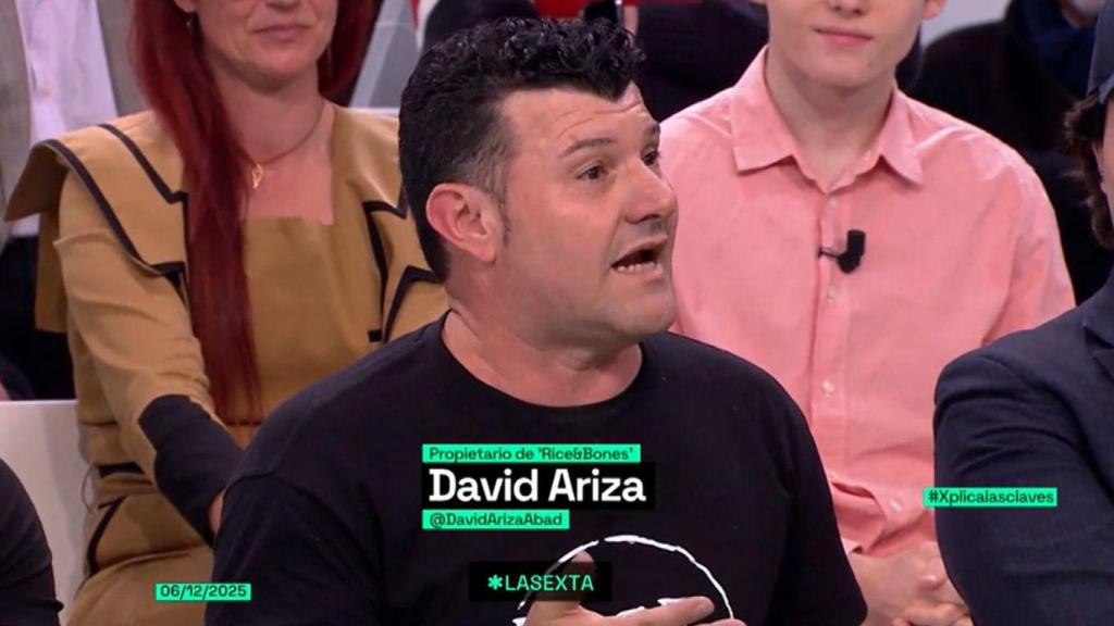 David Ariza, empresario, propietario de Rice & Bones.