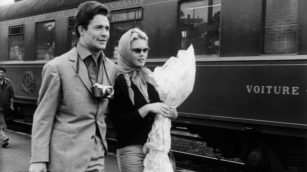 Jacques Charrier y Brigitte Bardot en su luna de miel.