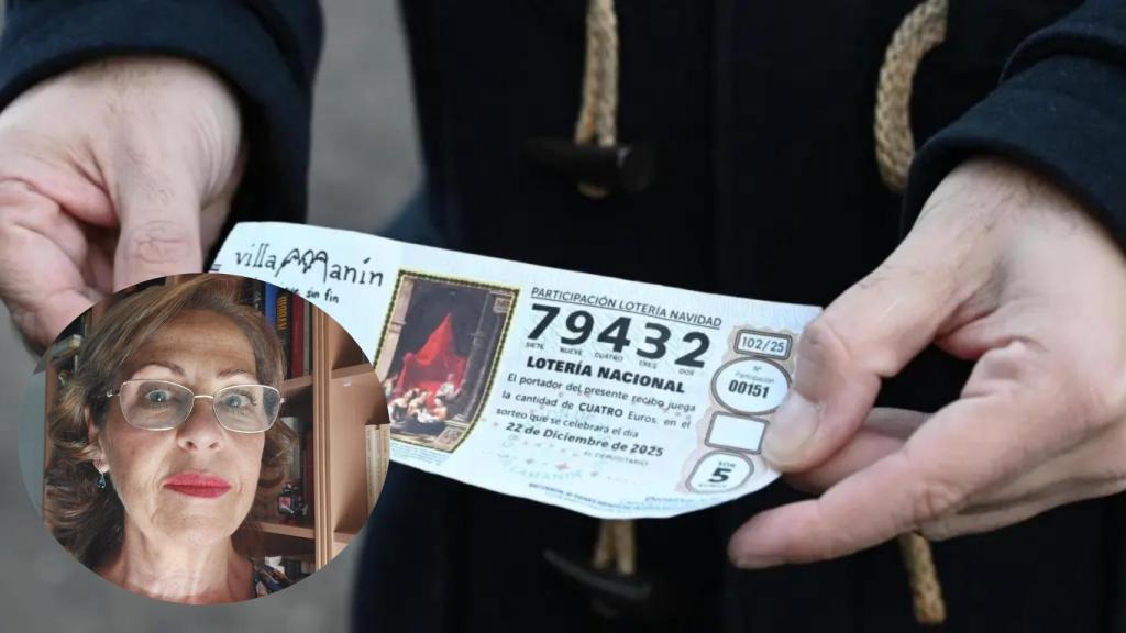 Montaje de Soledad Parra con una papeleta de Villamanín.