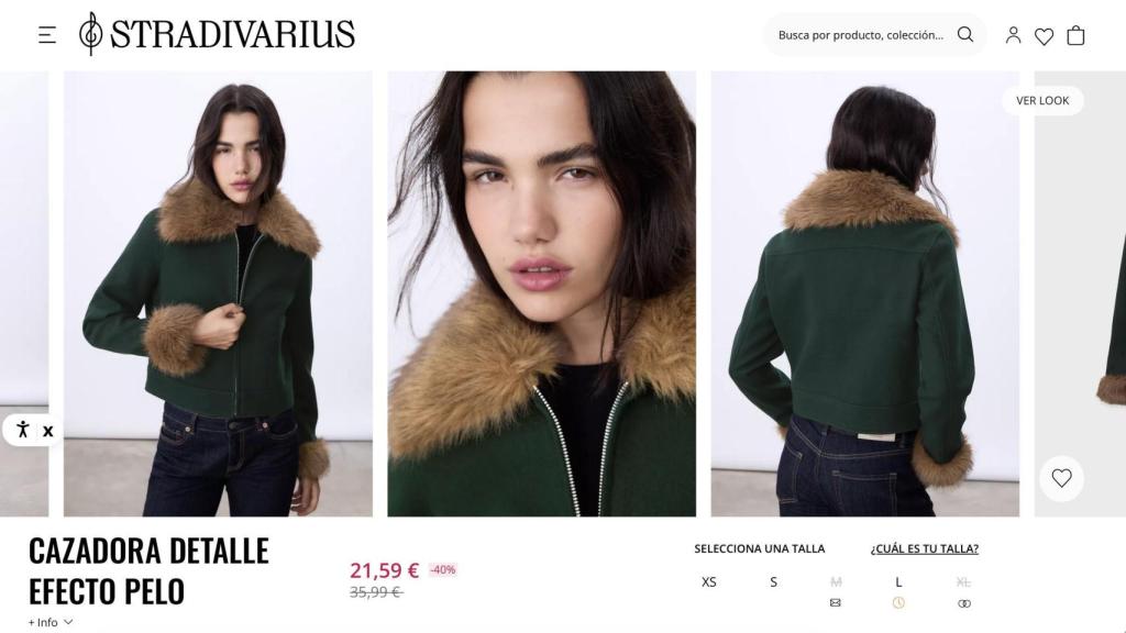 Cazadora detalle efecto pelo. REF. 5707/838/525