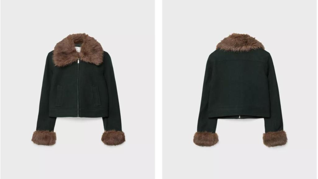 Cazadora detalle efecto pelo. REF. 5707/838/525