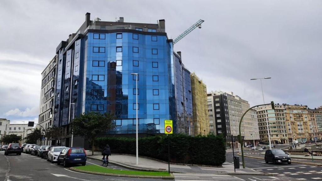 Viviendas en el polígono de Náutica, en A Coruña.