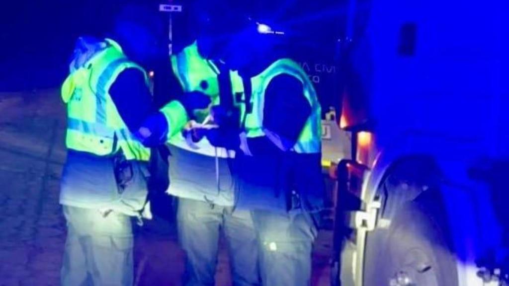 Guardia Civil de Zamora durante la detención