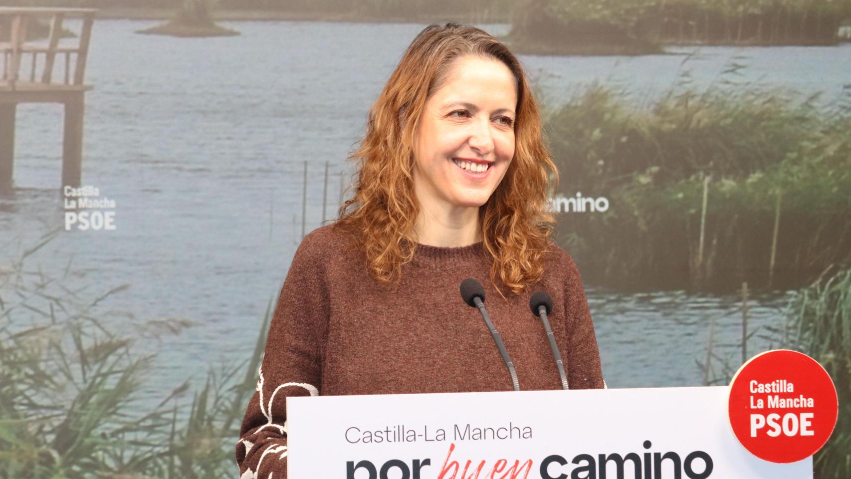 Cristina Maestra, este martes durante la rueda de prensa que ha ofrecido en Toledo.