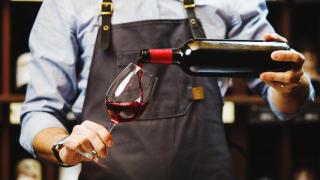 Imagen de archivo de un vino tinto