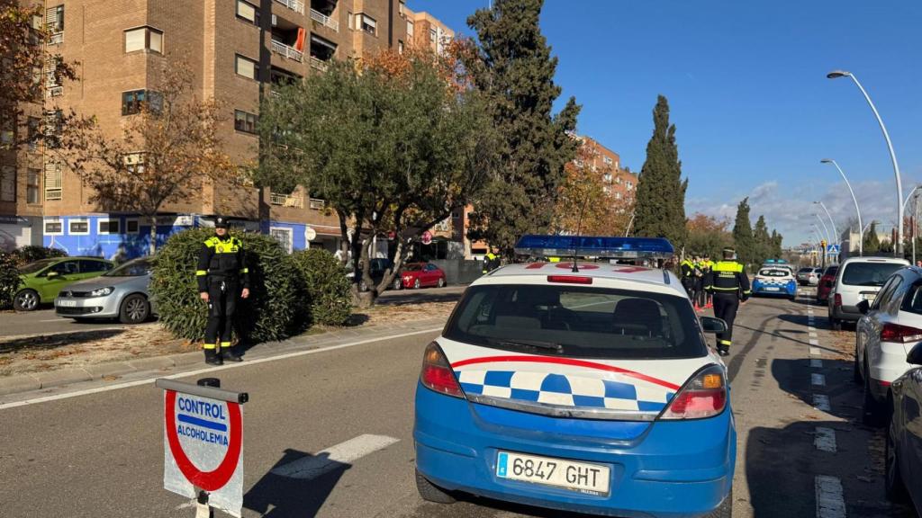 Control de alcoholemia durante las navidades de la Policía Local de Zaragoza