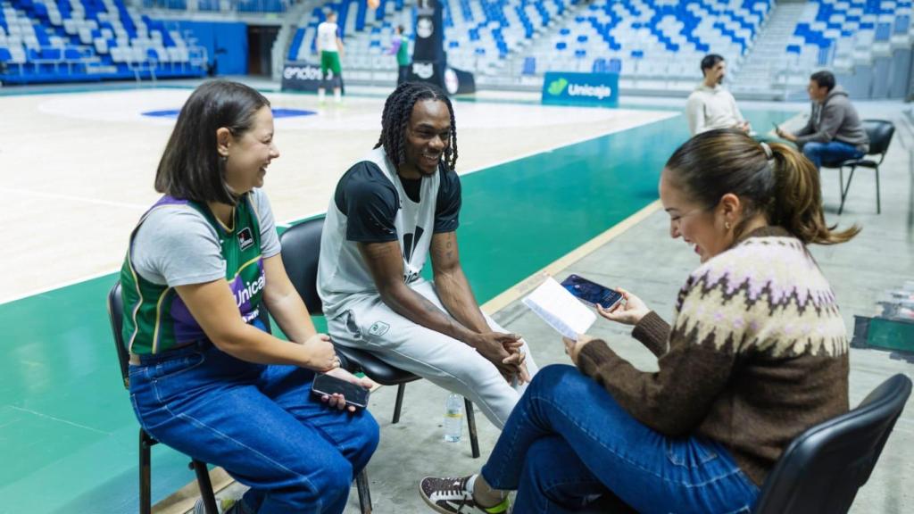 Una imagen de la entrevista.