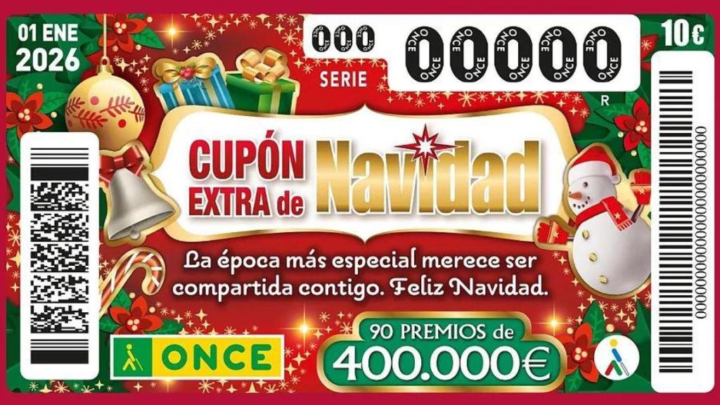 Sorteo del Cupón Extra de Navidad de la ONCE 2026