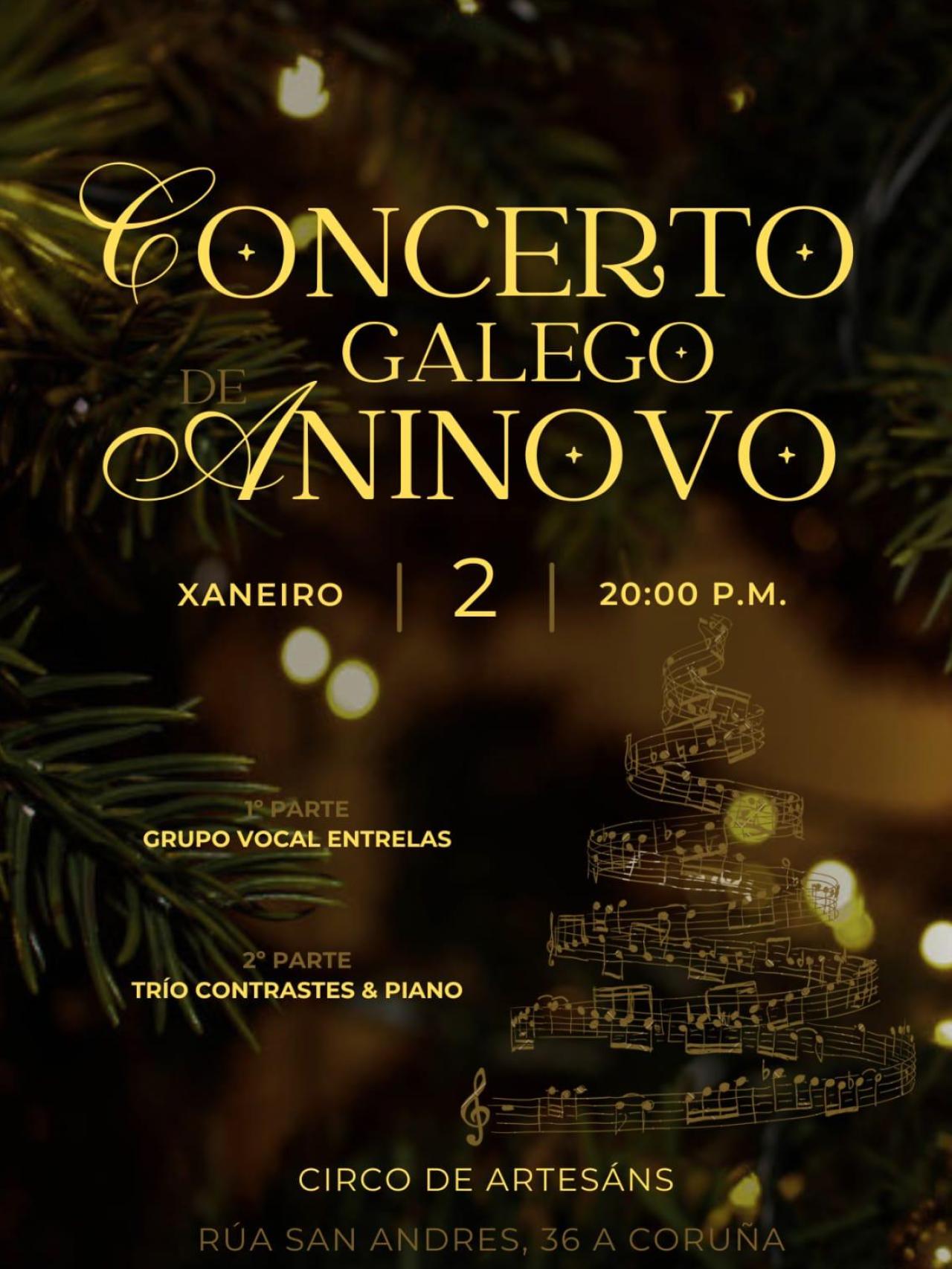 Concerto Galego de Aninovo en el Círculo de Artesanos.