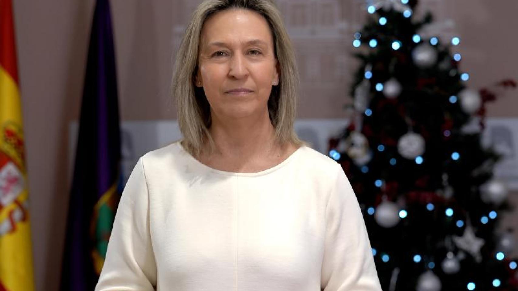 La alcaldesa de Guadalajara, Ana Guarinos, durante su discurso de balance de 2025.