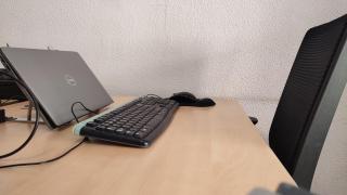 Un espacio laboral vacío.