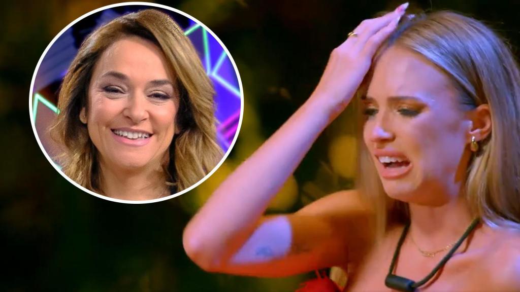 Almudena, de 'La isla de las tentaciones 9', y Toñi Moreno en un montaje de BLUPER.