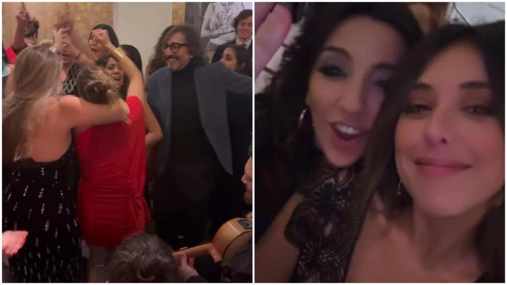 Imágenes de la fiesta de Antonio Carmona y su familia en Nochebuena.