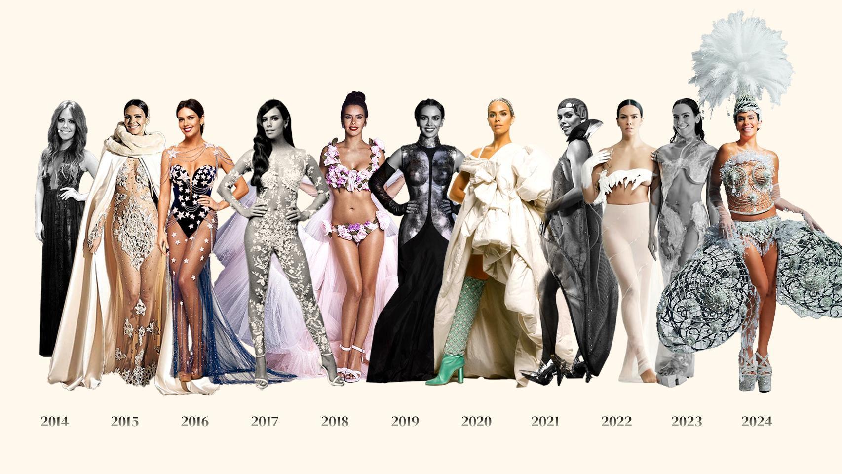 Cristina Pedroche, con todos los vestidos que ha lucido en las Campanadas entre 2014 y 2024.