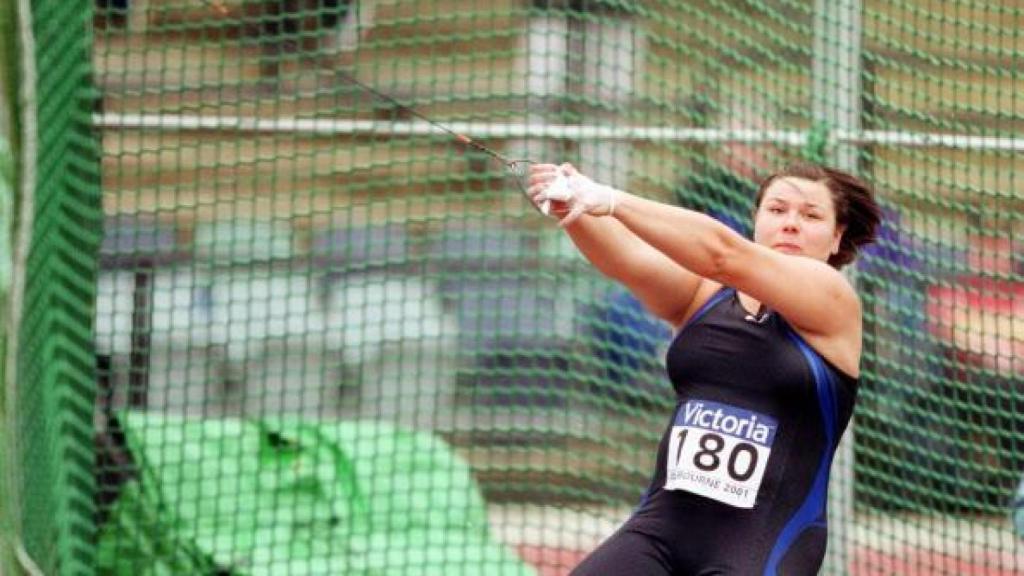 Kamila Skolimowska, en una competición en 2001.