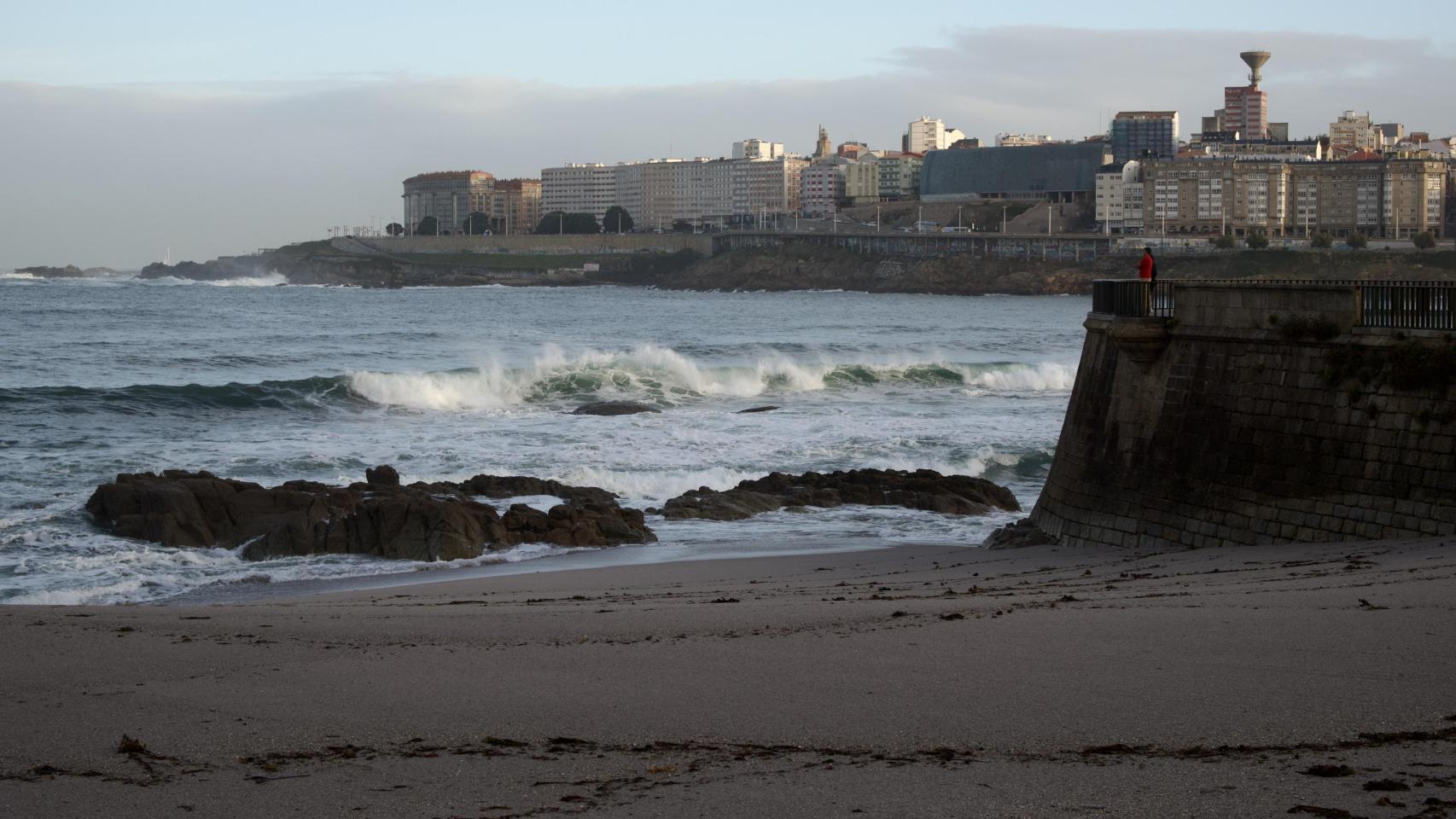 A Coruña despide el 2025 con sol y frío