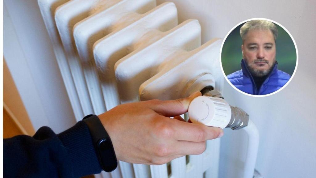 Montaje con Jorge Blanco, CEO de la empresa Ceiber Energy y un radiador (Imagen de archivo).