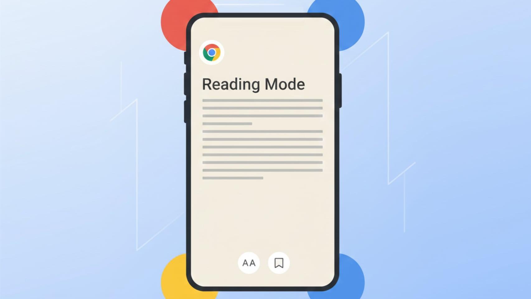 Ilustración del Modo Lectura de Chrome en Android