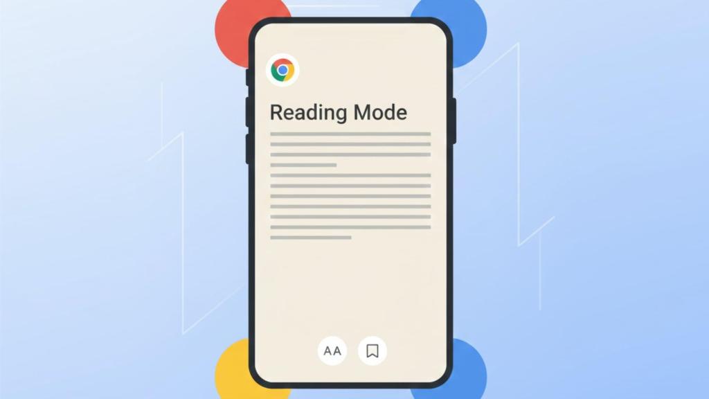 Ilustración del Modo Lectura de Chrome en Android