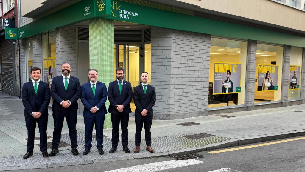 La nueva oficina de Eurocaja Rural en Gijón.