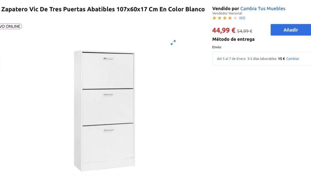 Mueble zapatero.
